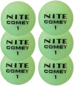 Nite- Comet Lichtgevende Golf Ballen - 6 Pack