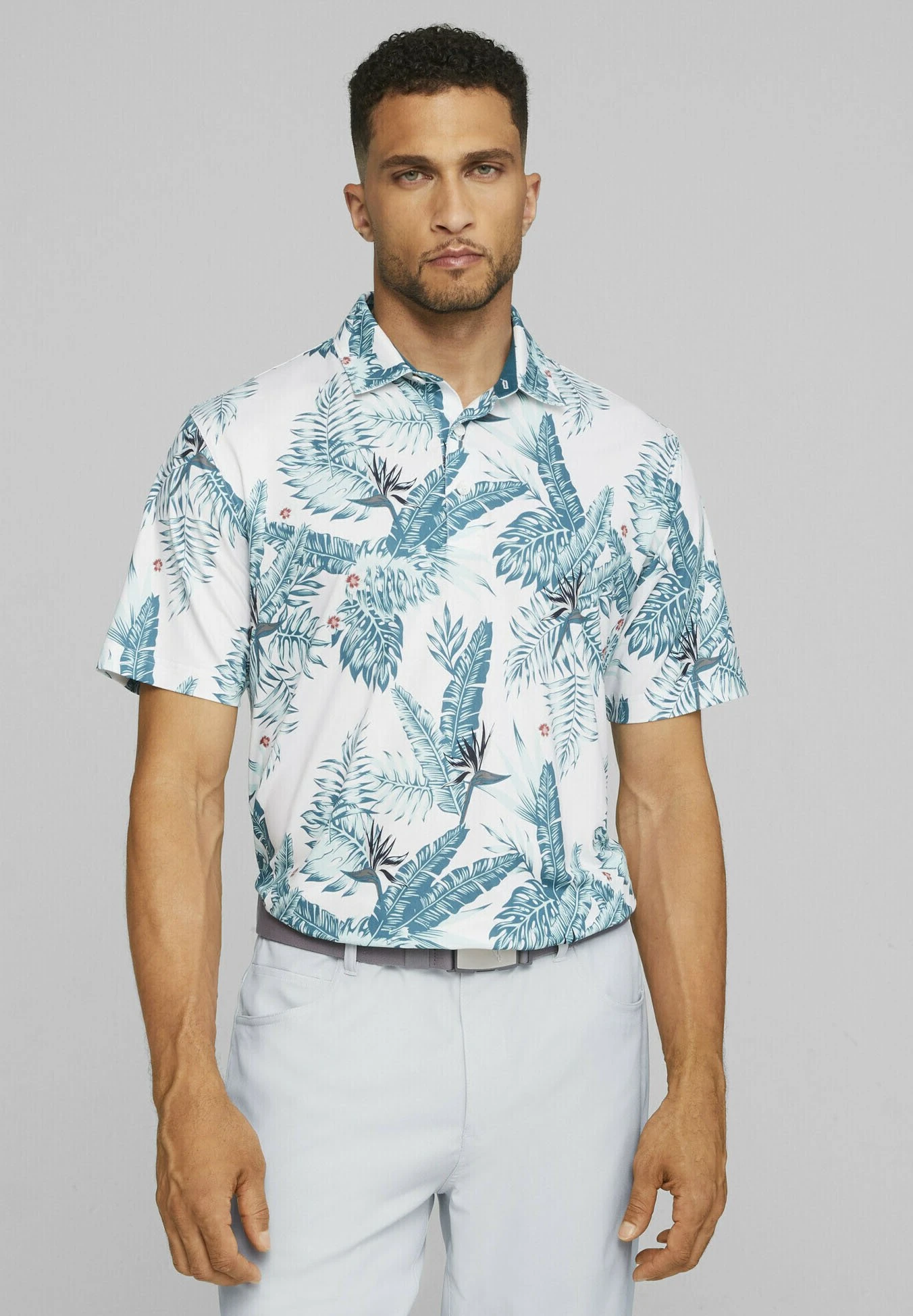 Puma Cloudspun Aloha Golf - Poloshirt - White Glow Pacific Green 3 Puma Cloudspun Aloha Golf - Poloshirt - White Glow Pacific Green