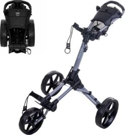 FastFold Square Golftrolley - Zilver/Zwart
