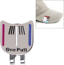 Firsttee - One Putt - PUTTER LIJN - Marker - Magneet - Bal Markeren - Pet - Clip - Afneembaar - Greens - Golf - Greenmarker - Marker Golfbal - Golfbalmarkers - Golfballen - Golf Accessoires - Golf Sport - Golf Training - Cadeau -Golfserie Winkel 1186x1200