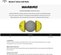Callaway Warbird 2023 Golfballen - Wit - 12 Stuks 13 Callaway Warbird 2023 Golfballen - Wit - 12 Stuks -Golfserie Winkel 1200x1080