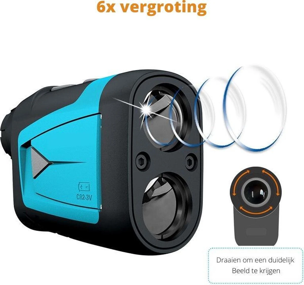 Autura Golf Afstandsmeter - Golf Accessoires - Rangefinder - Inclusief Hoes - 600m 6 Autura Golf Afstandsmeter - Golf Accessoires - Rangefinder - Inclusief Hoes - 600m - Afbeelding 4