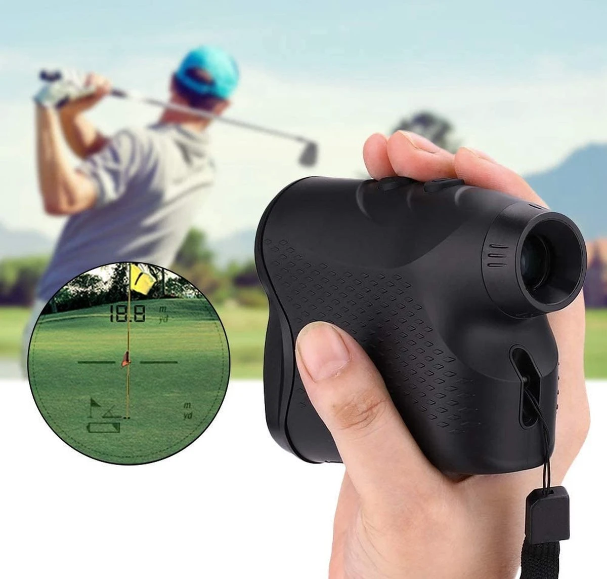 Norm Golf Afstandsmeter - Laser Rangefinder Golfpro 600M - Golftrainingsmateriaal - Golf Accessoires 4 Norm Golf Afstandsmeter - Laser Rangefinder Golfpro 600M - Golftrainingsmateriaal - Golf Accessoires - Afbeelding 2