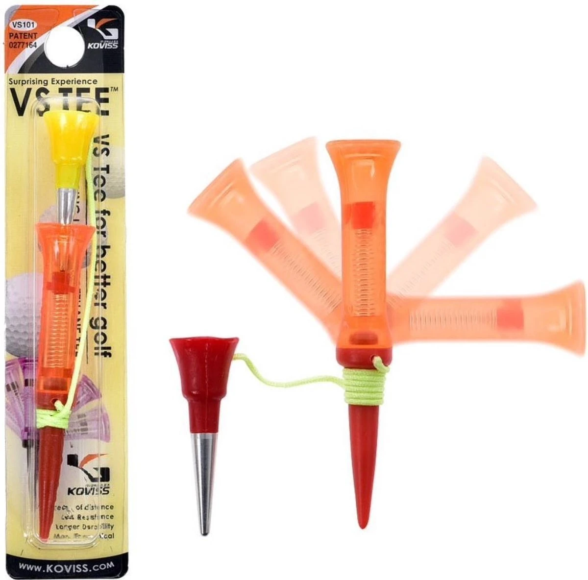 Onbreekbare Golf Tee - 360 Graden Rotatie Met Een Veer - 79MM - Polypropyleen-P - Golf Accessoire - Golfballen - Golftas - Golfen - Golfset - Kleurrijk En Vrolijk Design - Golfclub - Afslaan - Golf Tee - Golftee 4 Onbreekbare Golf Tee - 360 Graden Rotatie Met Een Veer - 79MM - Polypropyleen-P - Golf Accessoire - Golfballen - Golftas - Golfen - Golfset - Kleurrijk En Vrolijk Design - Golfclub - Afslaan - Golf Tee - Golftee - Afbeelding 2