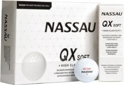 Nassau QX Soft - Golfballen - 12 Stuks - Wit