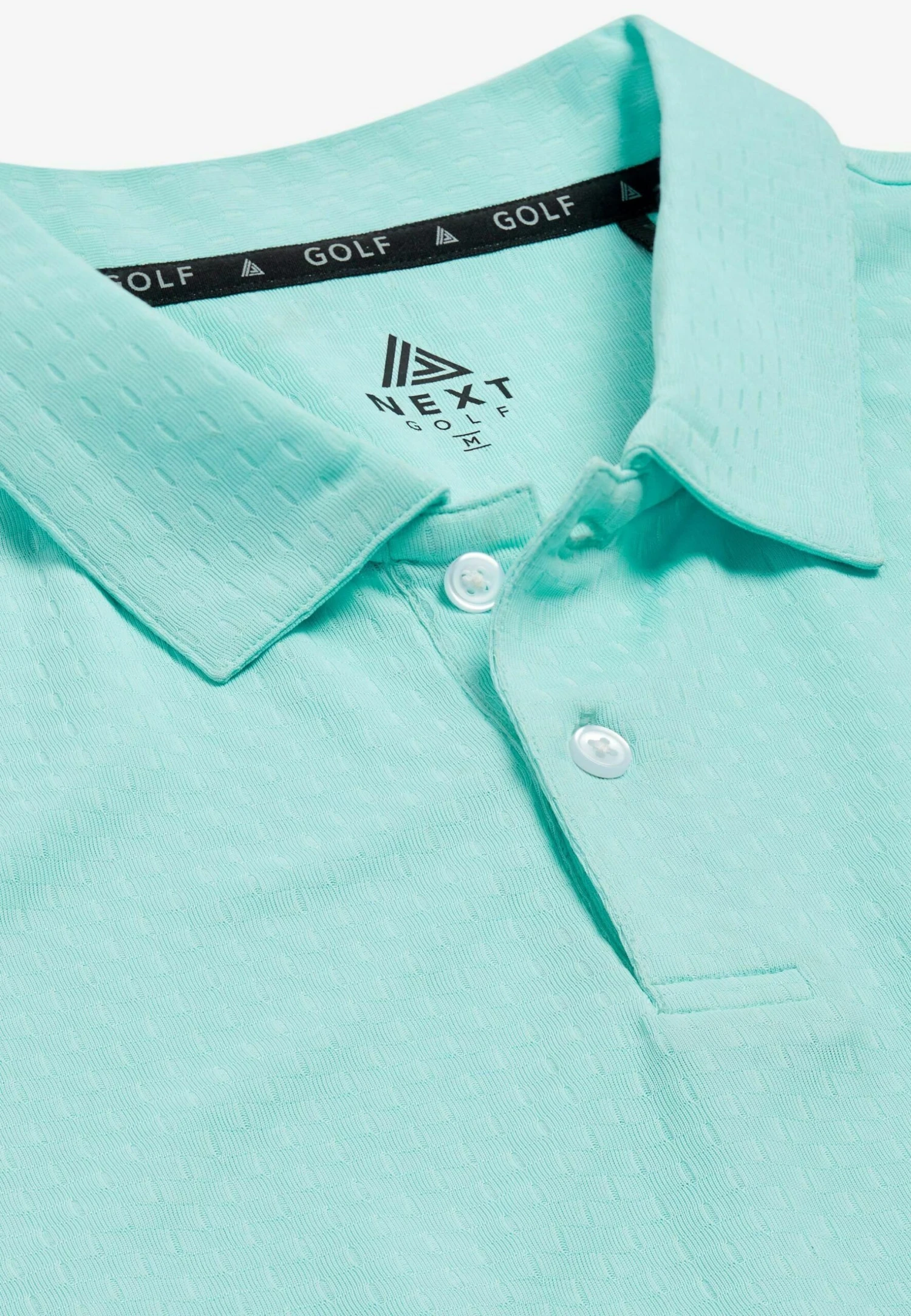 Next Golf Active Texture Standard - Poloshirt - Aqua Blue 4 Next Golf Active Texture Standard - Poloshirt - Aqua Blue - Afbeelding 2