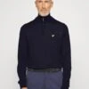 Lyle & Scott Golf Core Zip Mix - Trui - Dark Navy 1 Lyle & Scott Golf Core Zip Mix - Trui - Dark Navy -Golfserie Winkel 16ed05070b4a4d46becbcbcf7adfd8b0