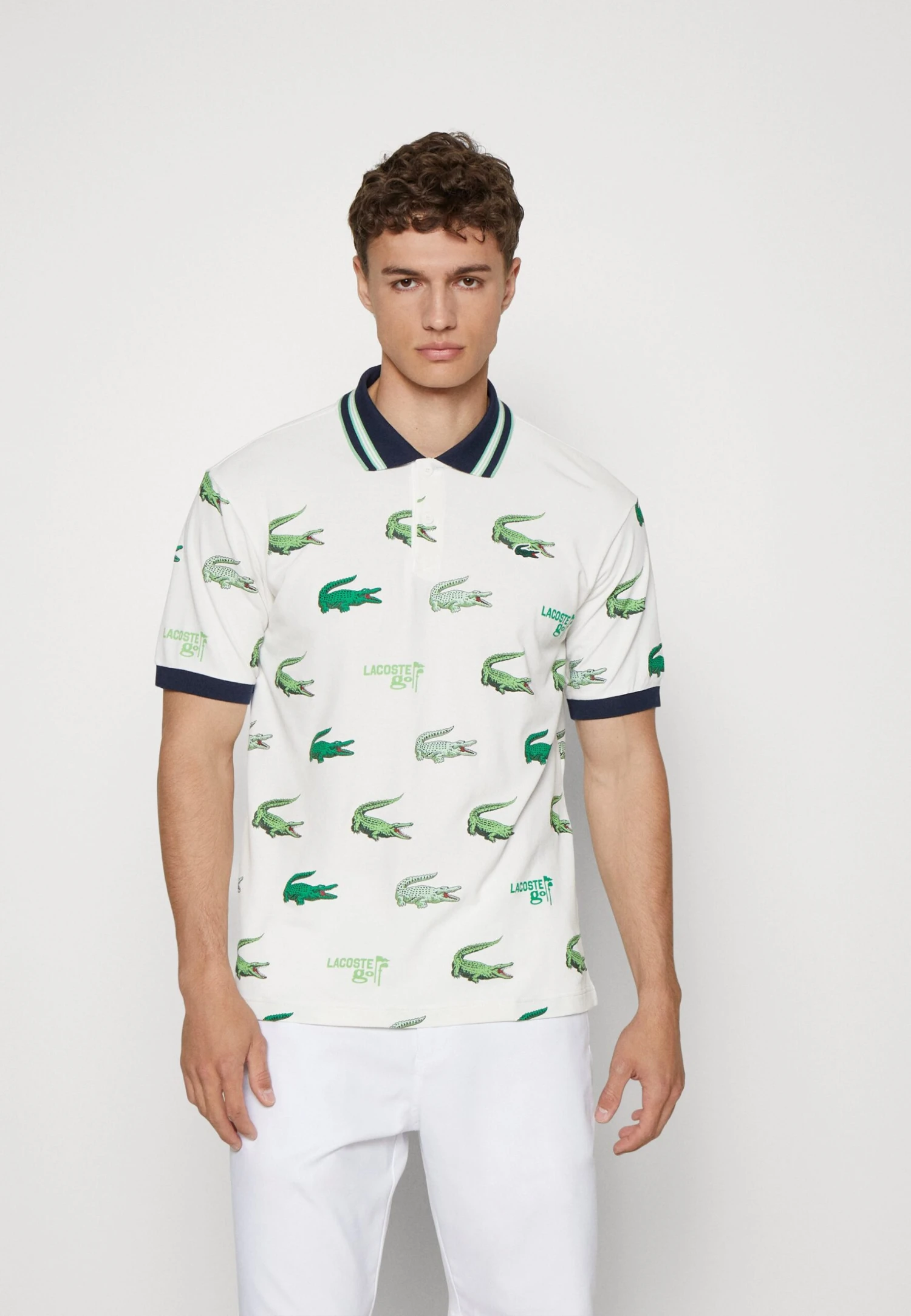 Lacoste Sport Golf All Over Print - Poloshirt - Blanc/Bleu Marine/Vert/Blanc 3 Lacoste Sport Golf All Over Print - Poloshirt - Blanc/Bleu Marine/Vert/Blanc
