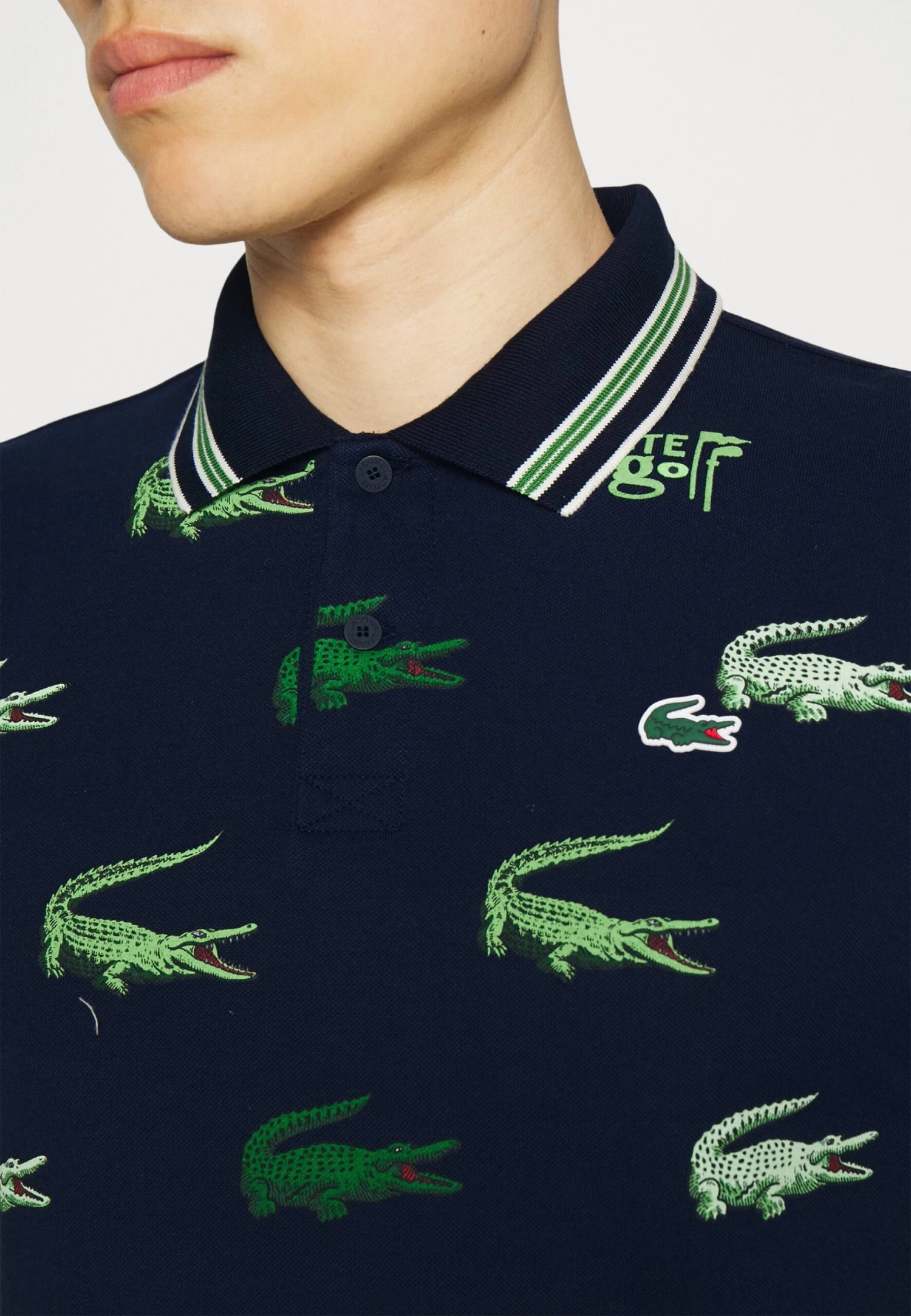 Lacoste Sport Golf All Over Print - Poloshirt - Navy Blue/Flour/Tarragon 8 Lacoste Sport Golf All Over Print - Poloshirt - Navy Blue/Flour/Tarragon - Afbeelding 6