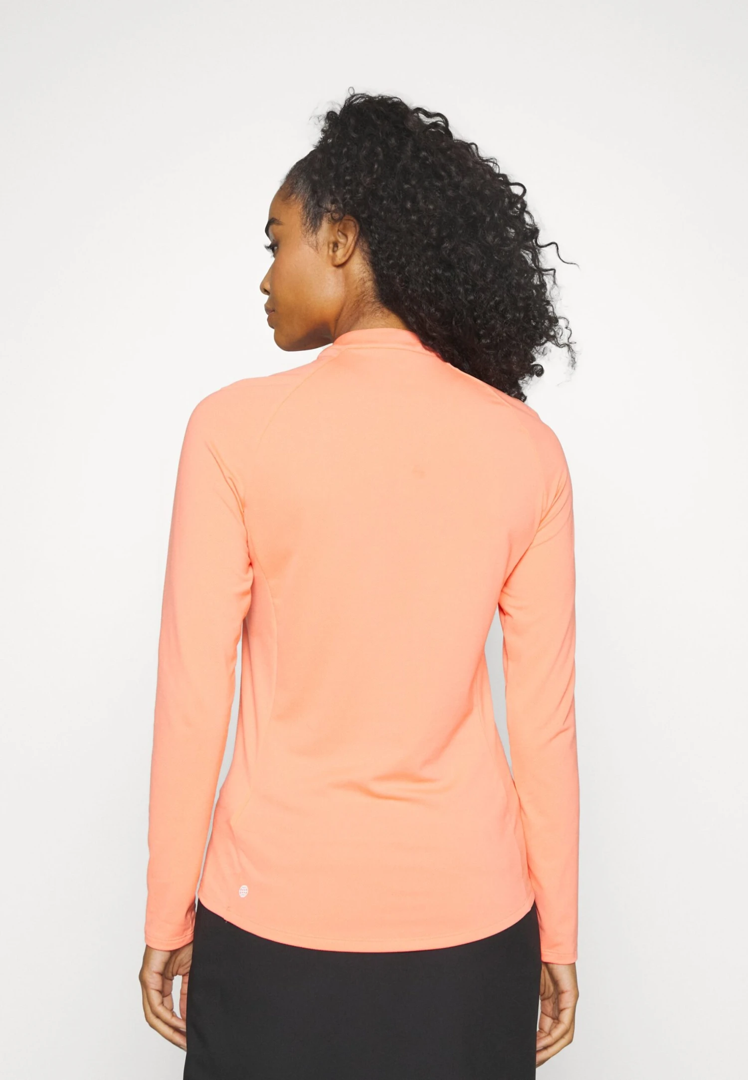 Adidas Golf Womens Long Sleeve Solid Quarter Zip Golf Mock - Longsleeve - Coral Fusion 5 Adidas Golf Womens Long Sleeve Solid Quarter Zip Golf Mock - Longsleeve - Coral Fusion - Afbeelding 3
