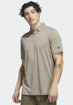 ADIDAS PERFORMANCE Go-To Print Golf - Poloshirt - Silver Pebble
