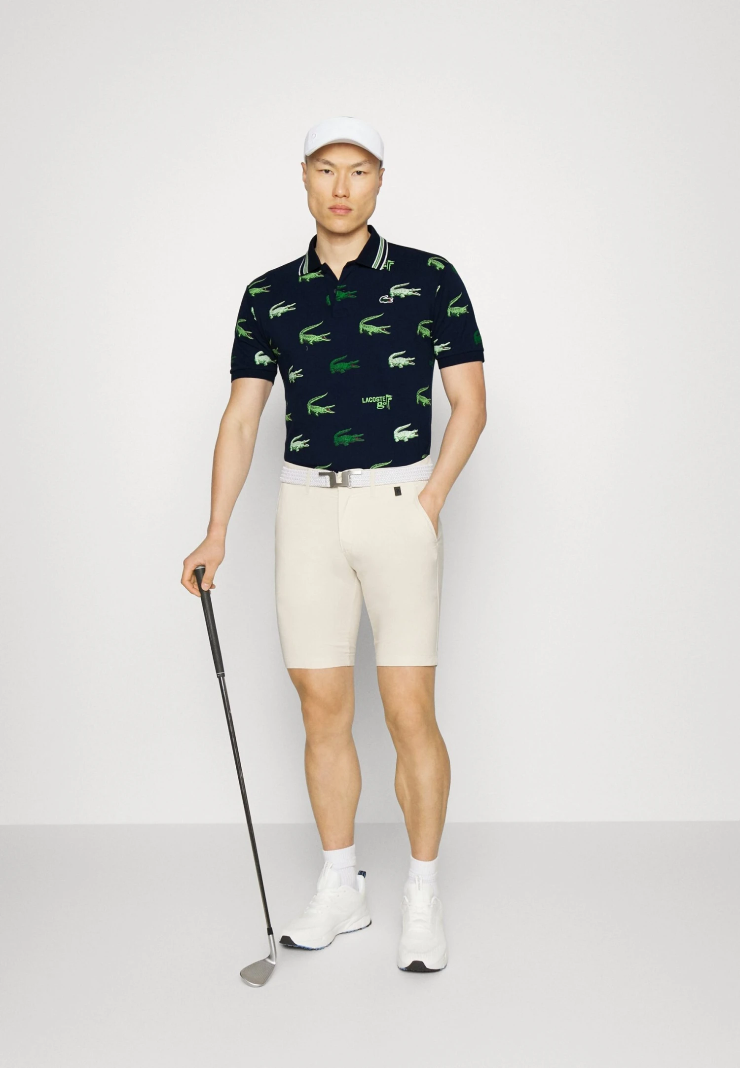 Lacoste Sport Golf All Over Print - Poloshirt - Navy Blue/Flour/Tarragon 4 Lacoste Sport Golf All Over Print - Poloshirt - Navy Blue/Flour/Tarragon - Afbeelding 2