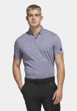 ADIDAS PERFORMANCE Go-To Striped Golf- Poloshirt - Black