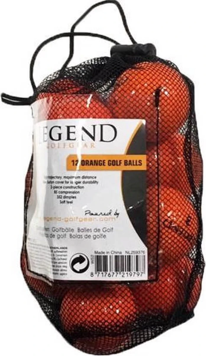 Legend Distance Golfballen Oranje - Dozijn / 12 Stuks 3 Legend Distance Golfballen Oranje - Dozijn / 12 Stuks