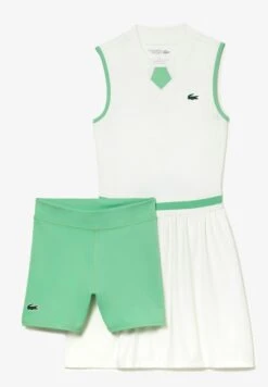 Lacoste Sport Golf Dress - Jurken - Blanc Vert -Golfserie Winkel 6e725c7f085747ffbf3c7e16ddc954f3