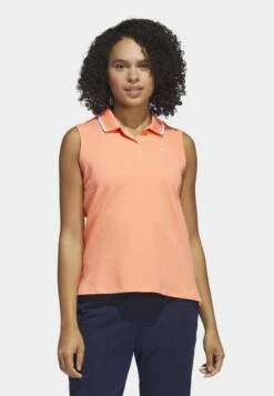 ADIDAS PERFORMANCE Go To Sleeveless Golf - Poloshirt - Coral Fusion