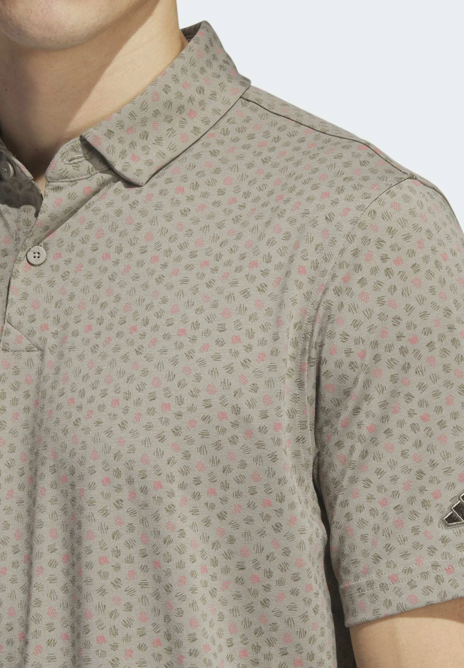 ADIDAS PERFORMANCE Go-To Print Golf - Poloshirt - Silver Pebble 5 ADIDAS PERFORMANCE Go-To Print Golf - Poloshirt - Silver Pebble - Afbeelding 3