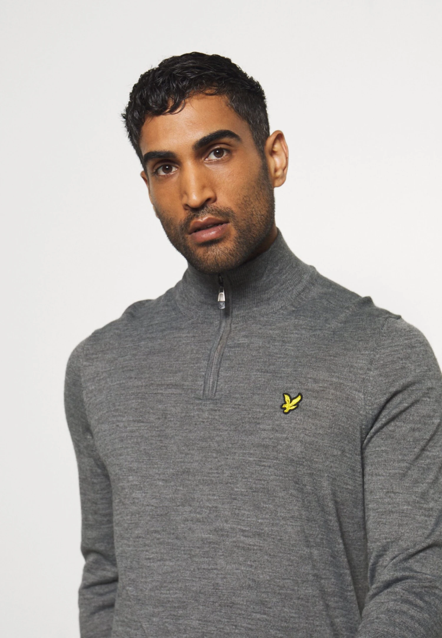 Lyle & Scott Golf Core Zip Mix - Trui - Mid Grey Marl 7 Lyle & Scott Golf Core Zip Mix - Trui - Mid Grey Marl - Afbeelding 5
