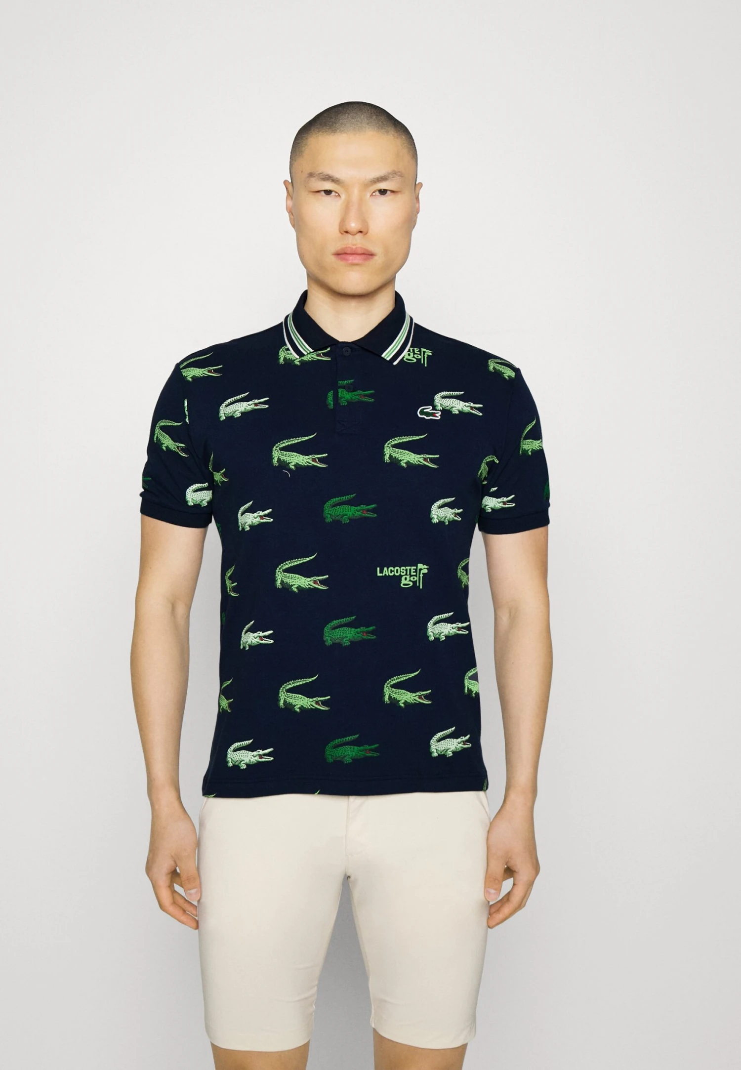 Lacoste Sport Golf All Over Print - Poloshirt - Navy Blue/Flour/Tarragon 3 Lacoste Sport Golf All Over Print - Poloshirt - Navy Blue/Flour/Tarragon