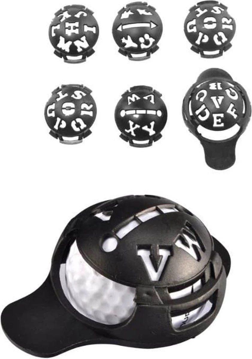 Firsttee - Balmarker - 6 In 1 - LETTERS & FIGUREN - Golf Marker - Golfbal Marker - Golf Markers - Golfbal Stempel - Markeringsset - Line Marker - Golf Accessoires - Golftrainingsmateriaal - Golf Training - Golf Sport - Cadeau - Bal 4 Firsttee - Balmarker - 6 In 1 - LETTERS & FIGUREN - Golf Marker - Golfbal Marker - Golf Markers - Golfbal Stempel - Markeringsset - Line Marker - Golf Accessoires - Golftrainingsmateriaal - Golf Training - Golf Sport - Cadeau - Bal - Afbeelding 2