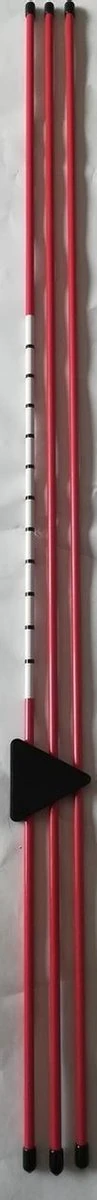Pure2Improve Golf Tour Sticks- Alignment Sticks - 3 Stuks
