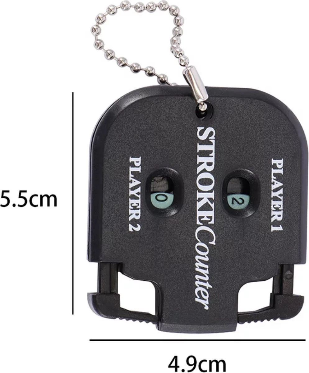 Merkloos Golf Scoreteller - Handige Score Teller - 2 Spelers - Ixen 4 Merkloos Golf Scoreteller - Handige Score Teller - 2 Spelers - Ixen - Afbeelding 2