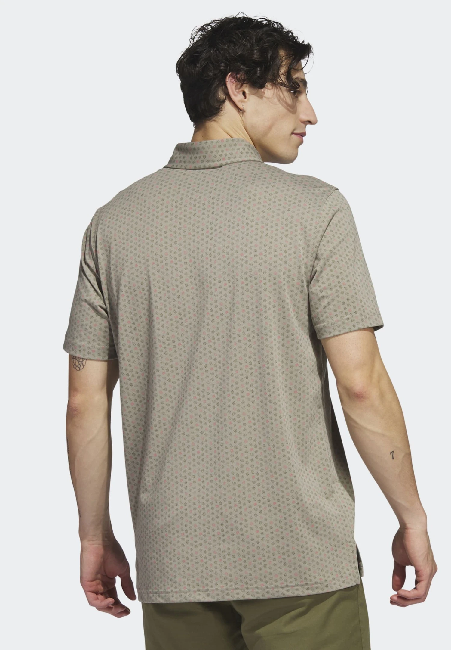 ADIDAS PERFORMANCE Go-To Print Golf - Poloshirt - Silver Pebble 4 ADIDAS PERFORMANCE Go-To Print Golf - Poloshirt - Silver Pebble - Afbeelding 2